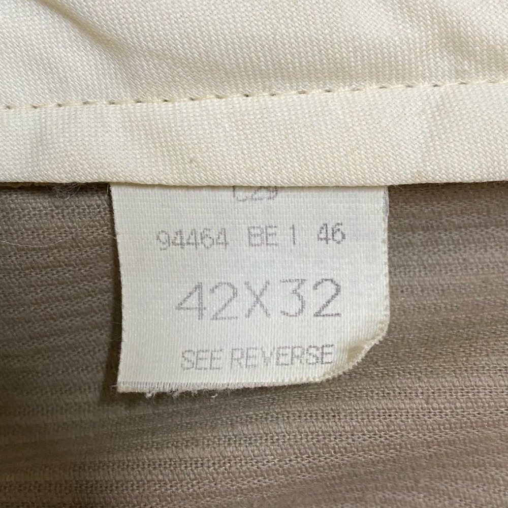 Vtg 80s Haggar Casuals Trousers Mens 40x25 Khaki Tan Wide Wale Corduroy Heritage - Picture 8 of 16